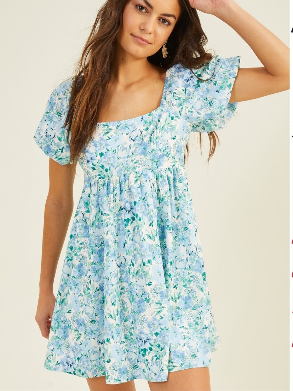 Altar'd State Bristol Puff Sleeve Dress Size Medium